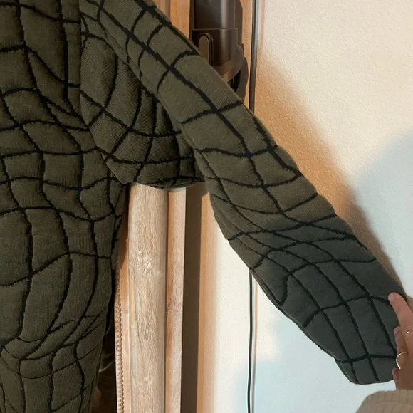 Lululemon Insulated jacquard cardigan - Army green green/black - Picture 6 of 6
